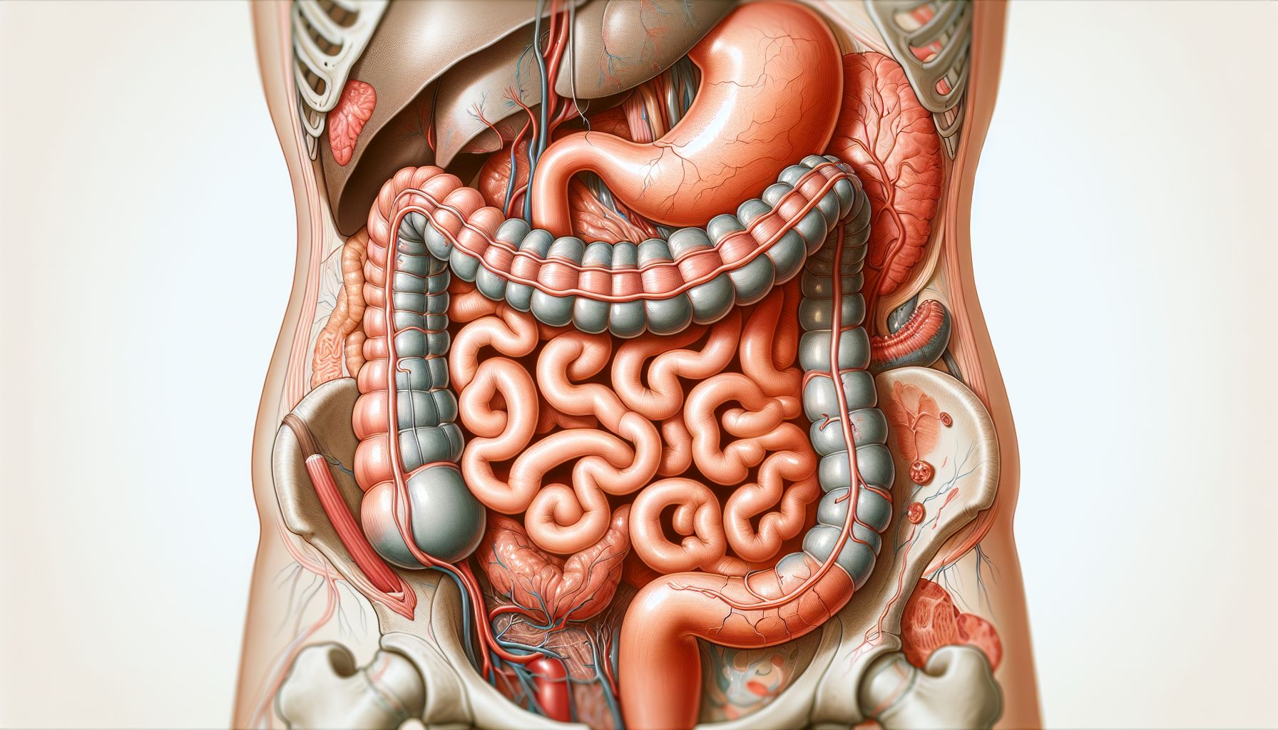 Diagram of the human gastrointestinal tract